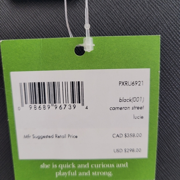 Kate Spade Cameron Street Lucie Tote Black New with Dustbag - Picture 6 of 8